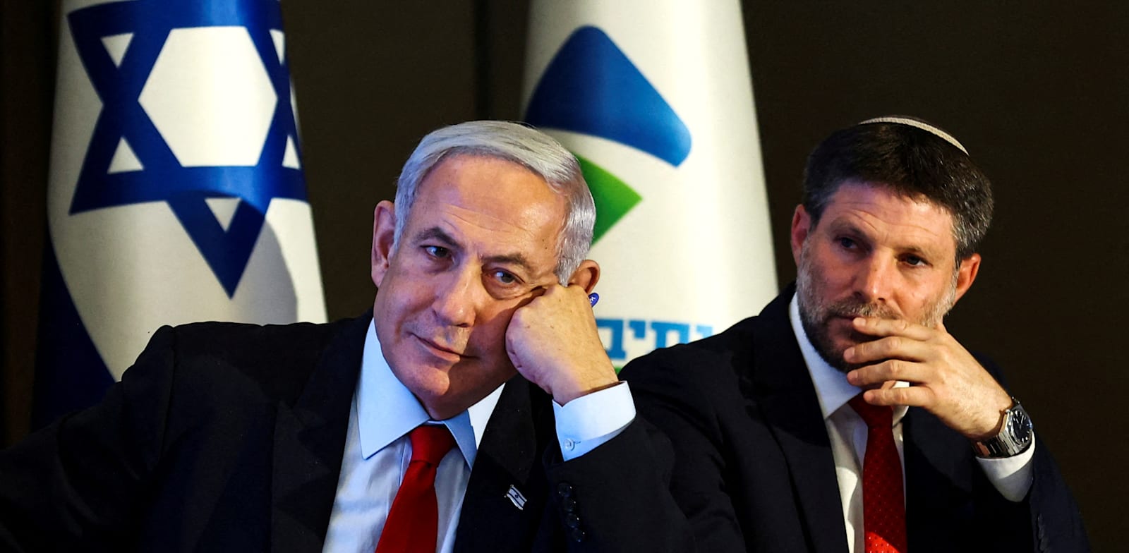 בצלאל סמוטריץ' ובנימין נתניהו / צילום: Reuters, RONEN ZVULUN