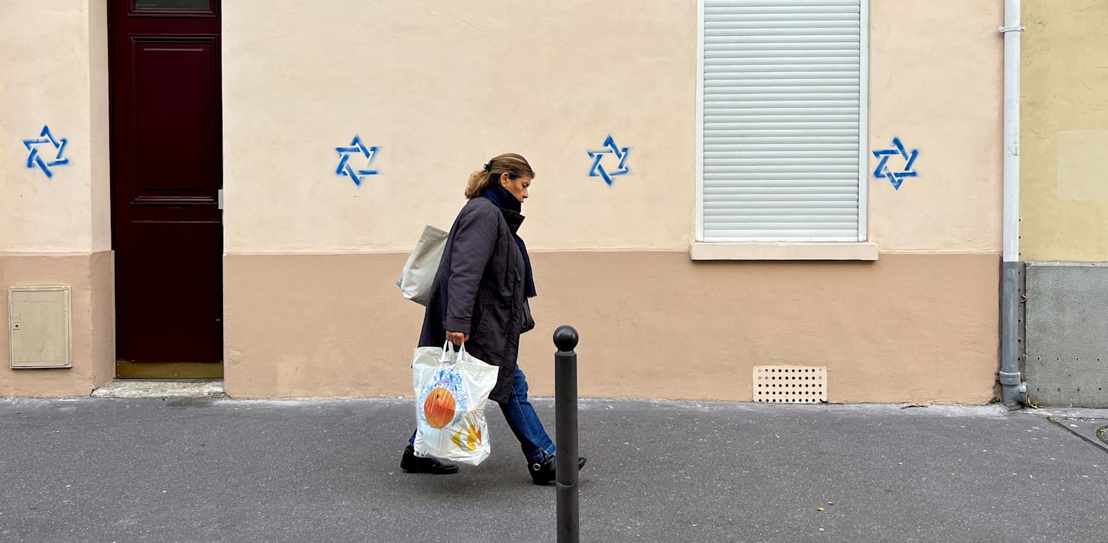 בניין שרוסס במגני דוד, בפריז (דצמבר 2023) / צילום: Reuters, LUCIEN LIBERT