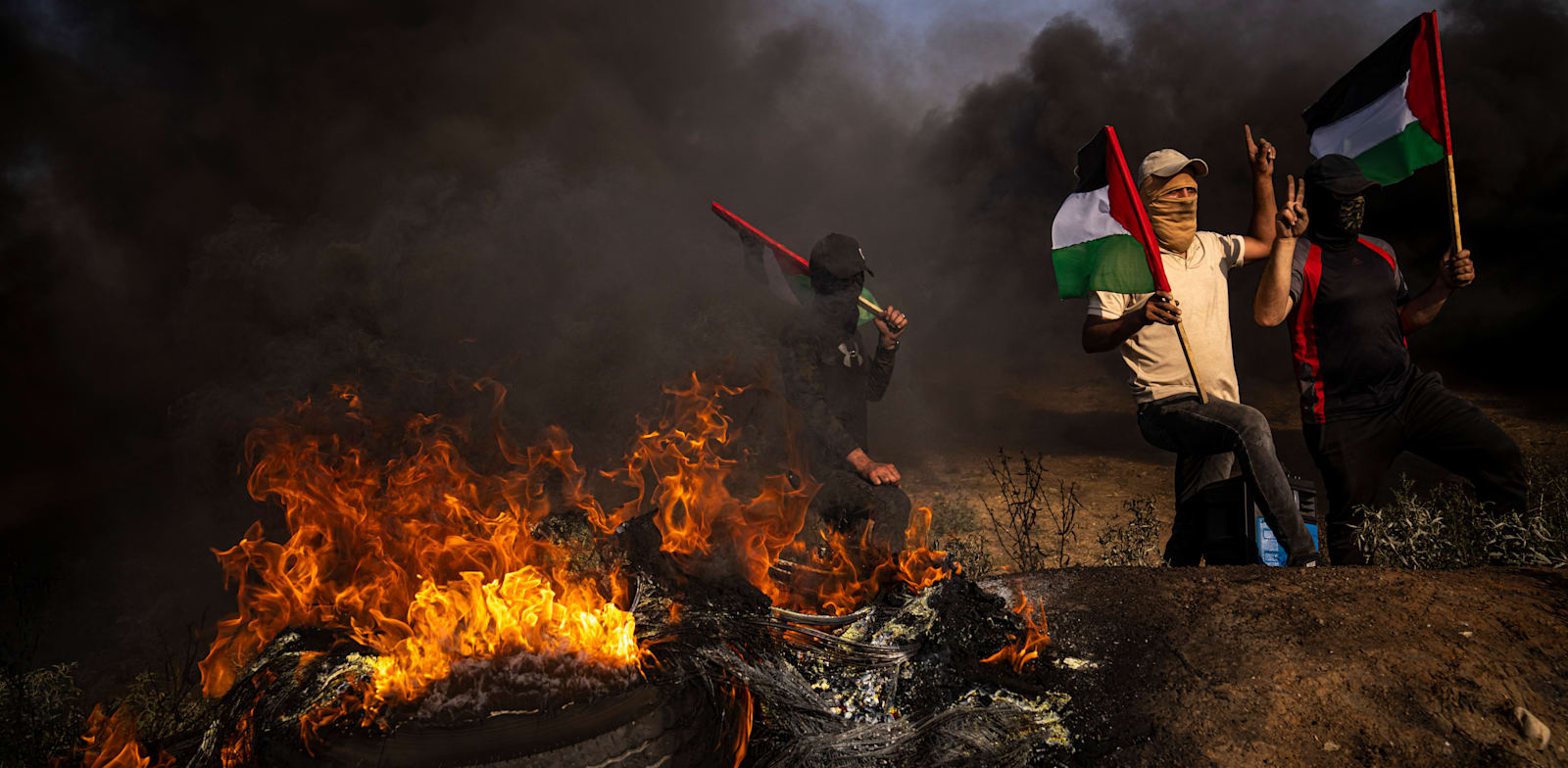 ג'נין לאחרונה. השטח בוער / צילום: Associated Press, Fatima Shbair