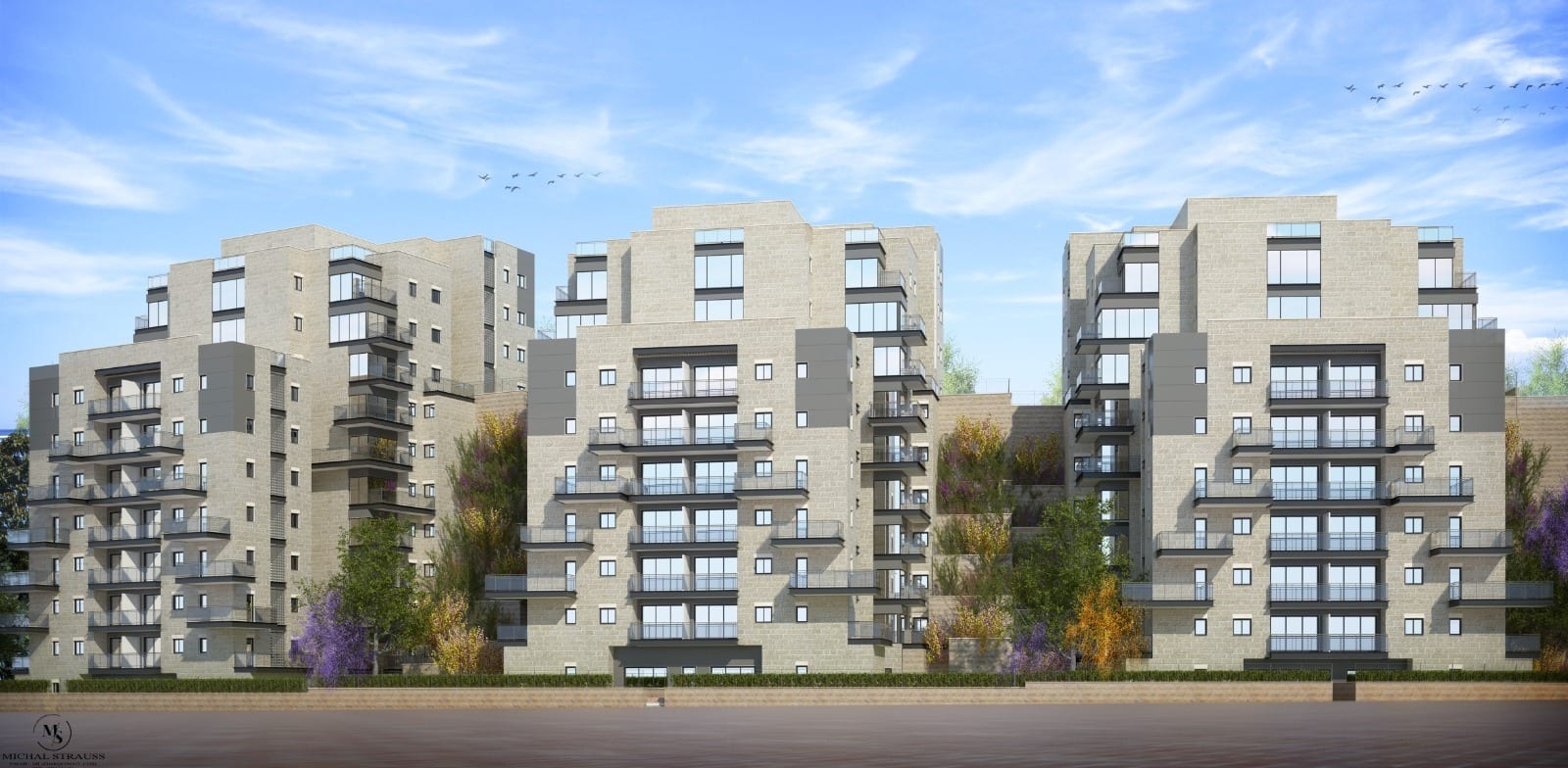 פרויקט אור וברכה בשכונת גילה בירושלים / הדמיה: מיכל שטראוס