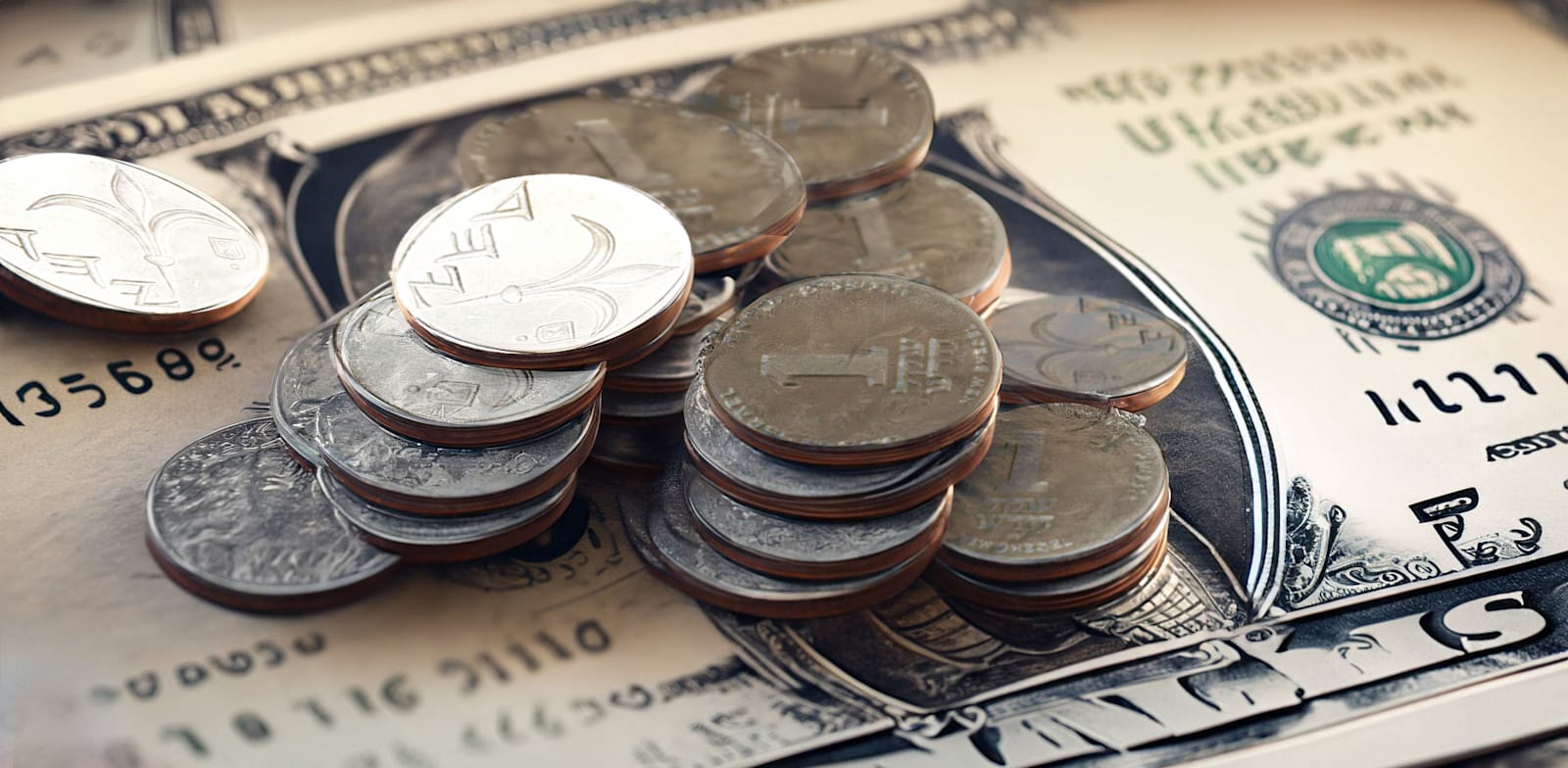 / צילום: נחלש אל מול הדולר והאירו | עיצוב: טלי בוגדנובסקי (נוצר בעזרת AdobeFirefly)"