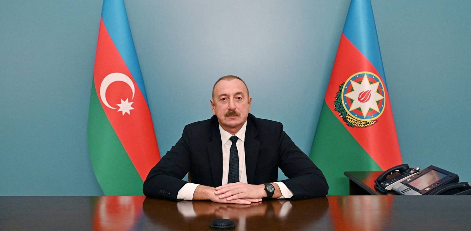 "נשיא אזרבייג'ן אילהם אלייב / צילום: Reuters, Handout"