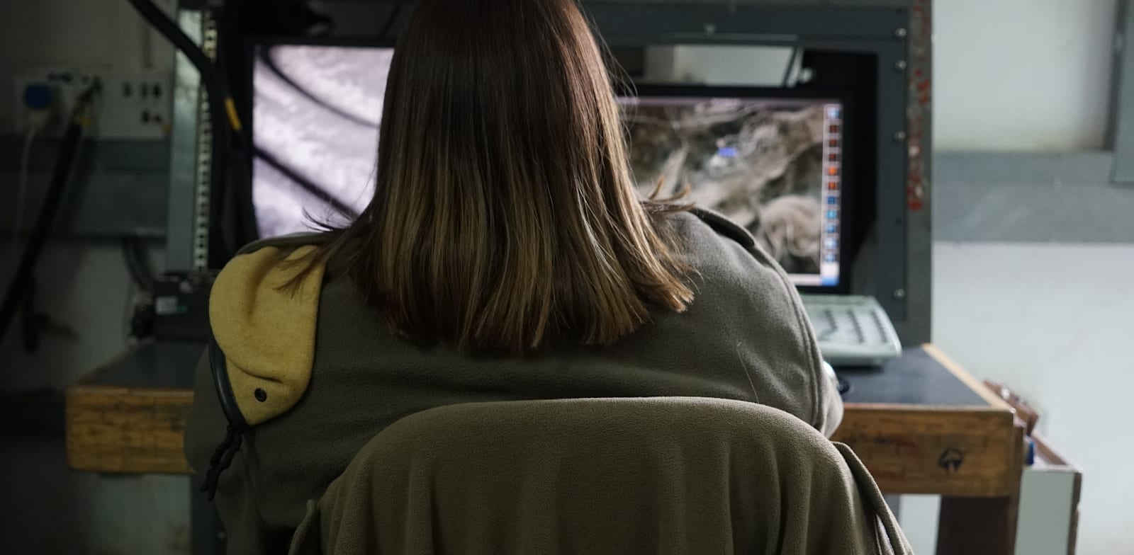 תצפיתנית במשמרת / צילום: דובר צה''ל