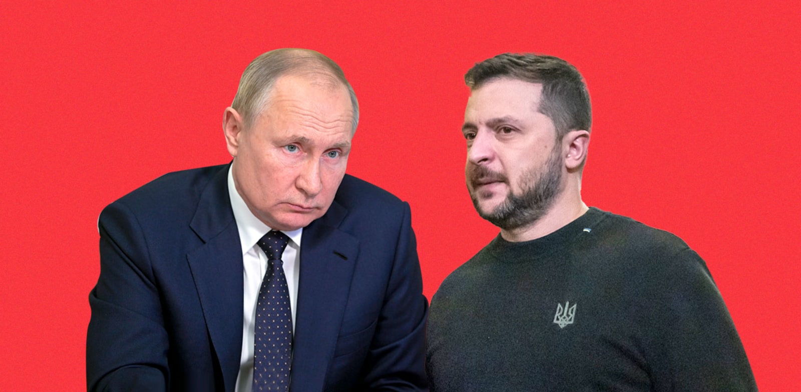 נשיא אוקראינה זלנסקי ונשיא רוסיה פוטין / צילום: Associated Press