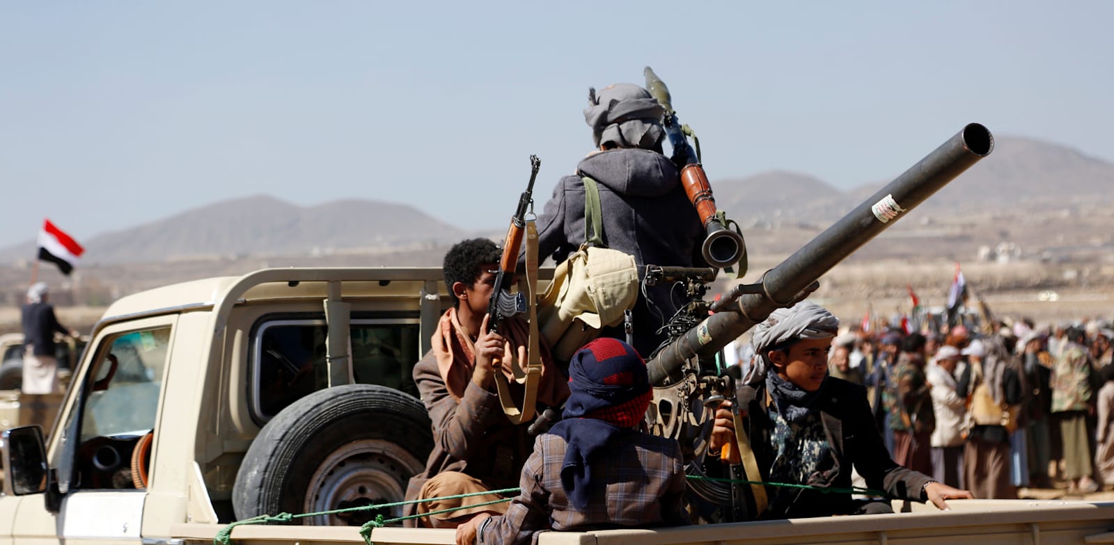 "מורדים חות'ים בתימן / צילום: ap"