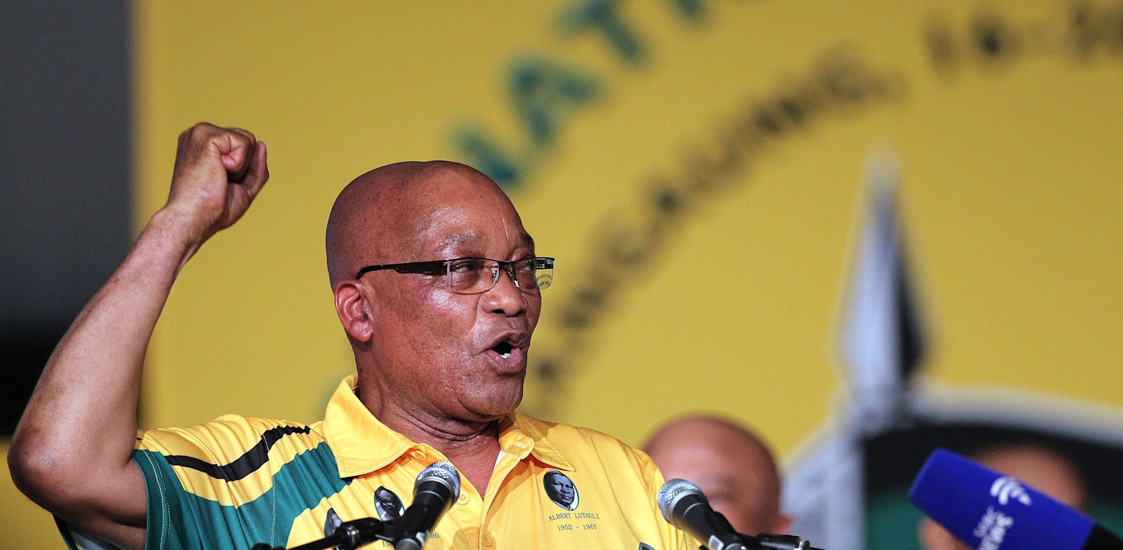 "נשיא דרום אפריקה לשעבר ג'ייקוב זומה. האם צריך להעמידו למשפט על קריאה לג'נוסייד? / צילום: Associated Press, Themba Hadebe"