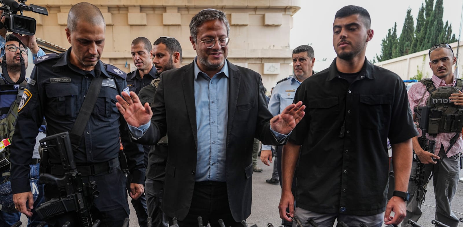 "השר לביטחון לאומי איתמר בן גביר, באשקלון / צילום: ap, Tsafrir Abayov"