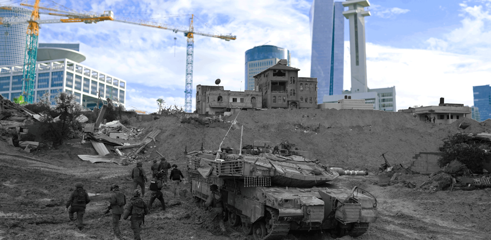 / צילום:  של עזה למחשב במשרד / עיבוד: Associated Press, Leo Correa"