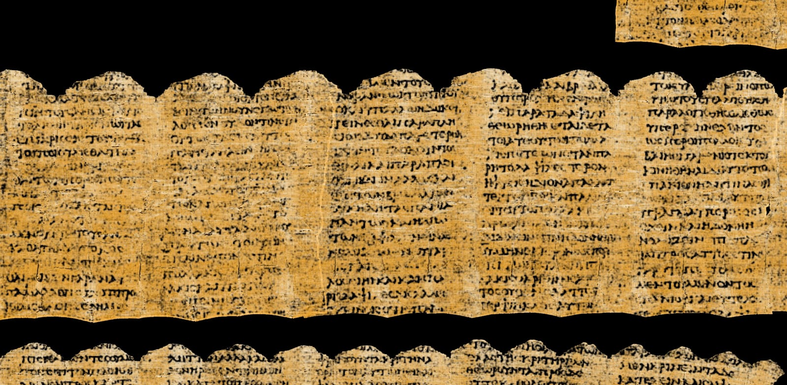 "מגילות פפירוס עתיקות פוענחו בעזרת AI / צילום: Reuters, Vesuvius Challenge/Cover Images"