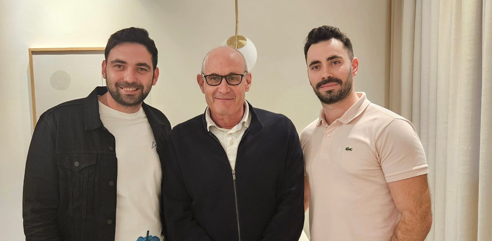 "מימין: דוד לדוביץ, צחי וידר ואלי יופית / צילום: יח''צ"