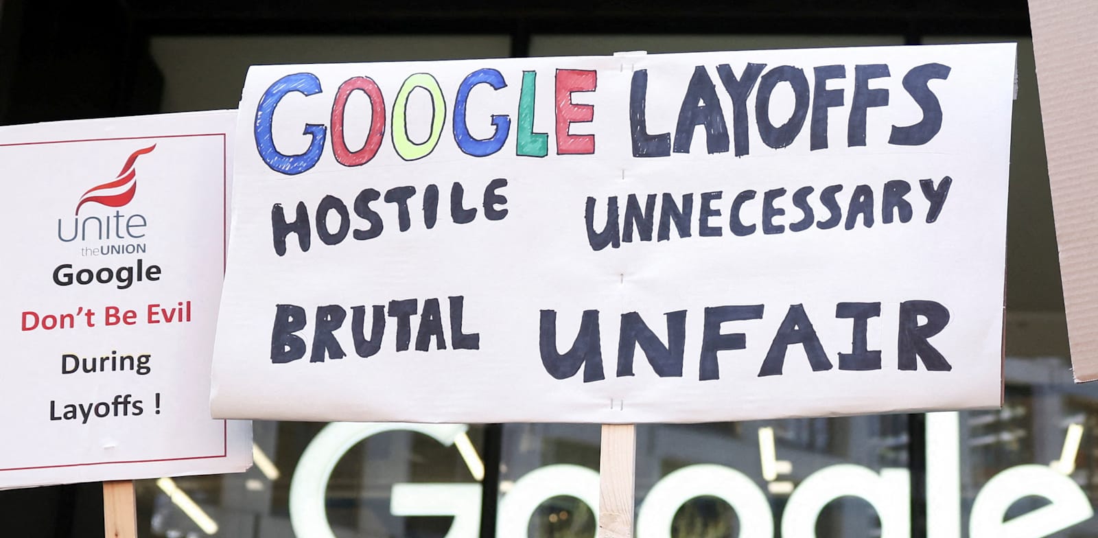 "מחאת עובדים נגד גוגל / צילום: Reuters, HENRY NICHOLLS"