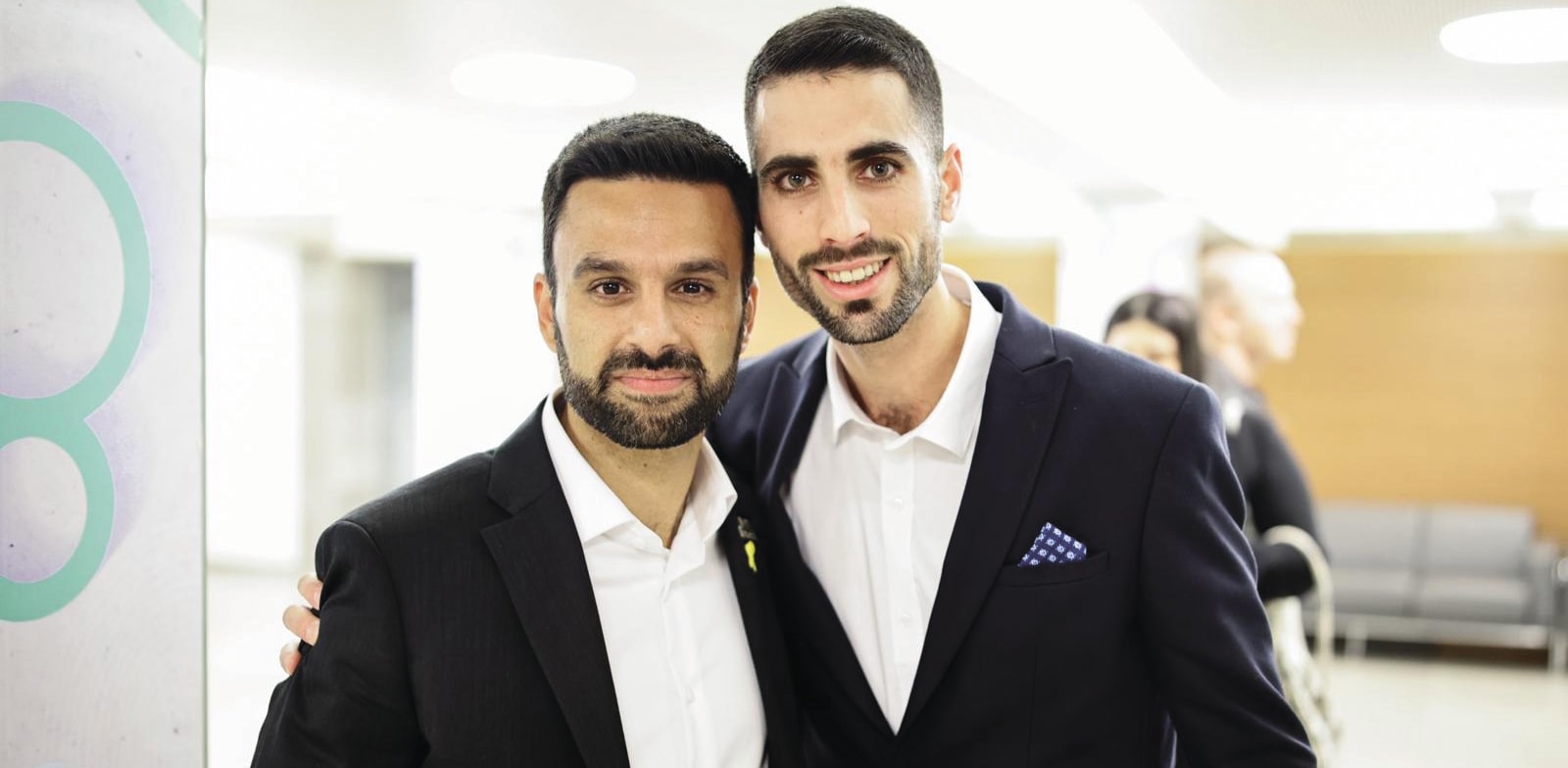 "צוריאל פרידמן עם יוסף חדאד, שהצטרף לוועד המייעץ של ''לצמוח כמנצחים'' / צילום: אלון וקנין"