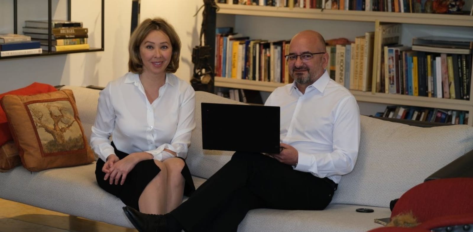 "סשה שוורץ ואולסיה קנטור / צילום: מקסים פולק"