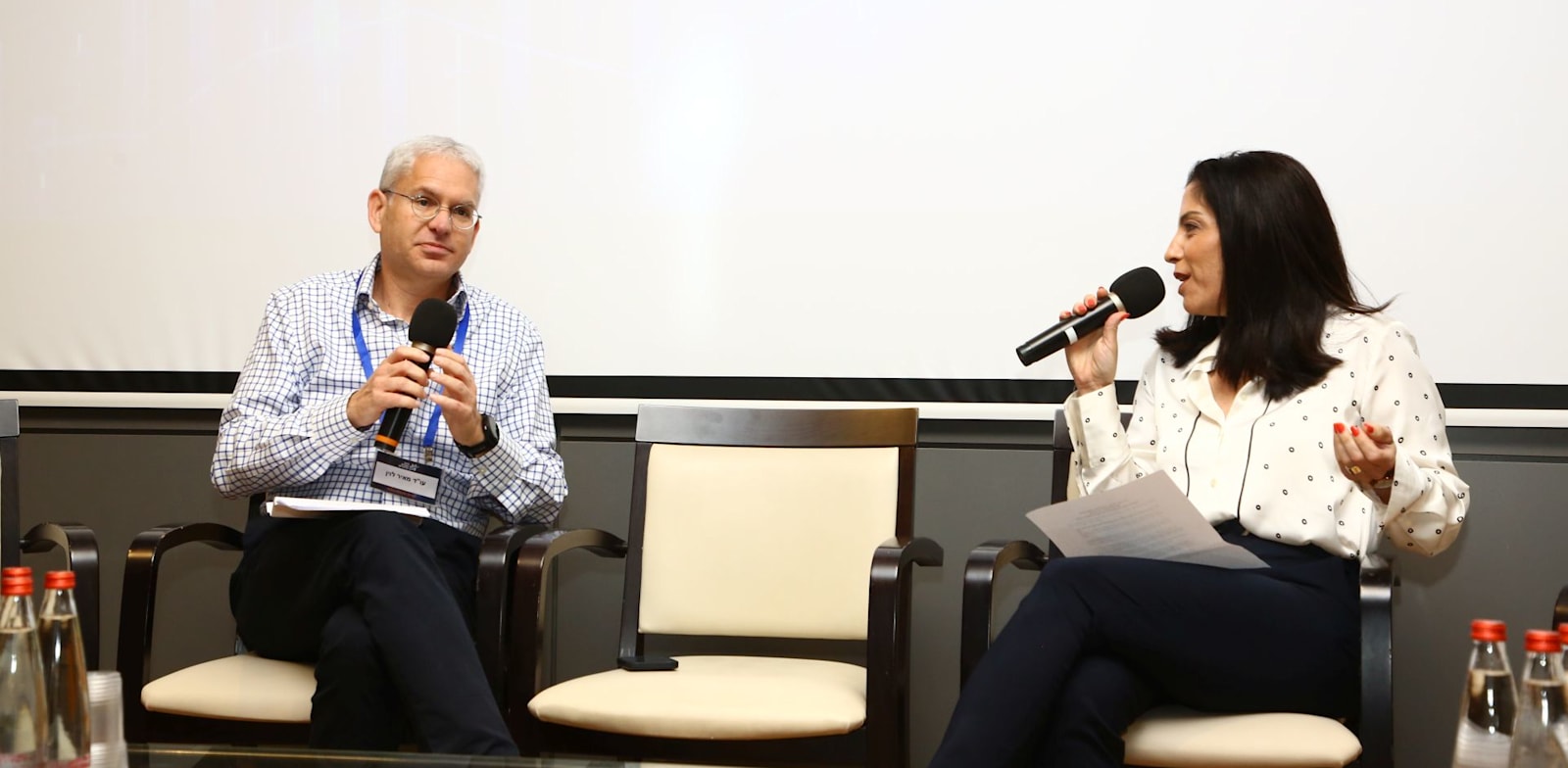 "עו"ד מאיר לוין בראיון עם עו''ד ענת פילצר-סומך / צילום: עופר עמרם"