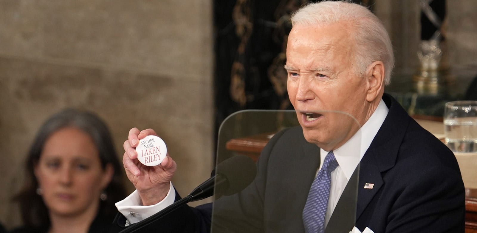 "נשיא ארה''ב ג'ו ביידן בנאום על מצב הברית / צילום: Reuters, USA TODAY NETWORK"