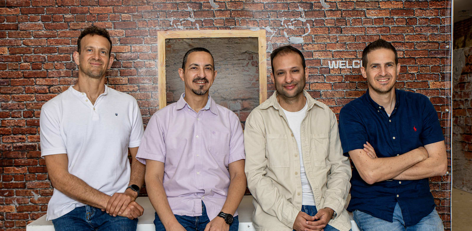 "אביב ומתיאו שפירא, אדיר טובי ורובי ליאני, חברת XTEND / צילום: כדיה לוי"