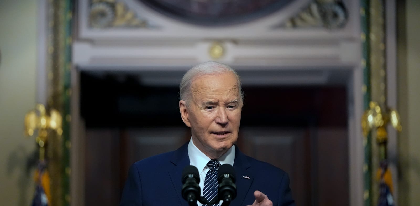 "נשיא ארה''ב, ג'ו ביידן / צילום: ap, Mark Schiefelbein"