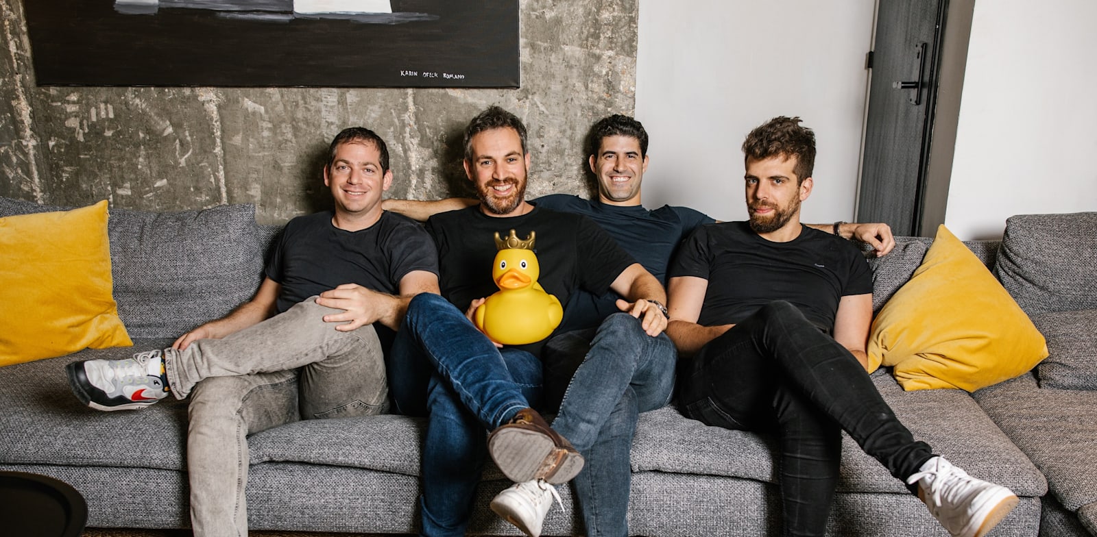 "מייסדי קוואק: אלון לב, רן רומנו, ליאור פנסו ויובל פרנבך / צילום: QWAK"