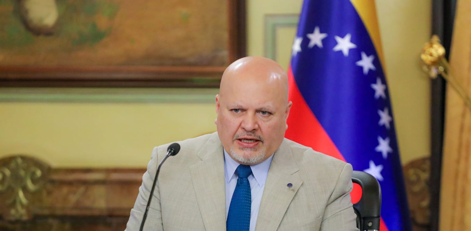 "כרים חאן, התובע הראשי של בית הדין הפלילי הבינלאומי בהאג / צילום: Reuters, Latin America News Agency"