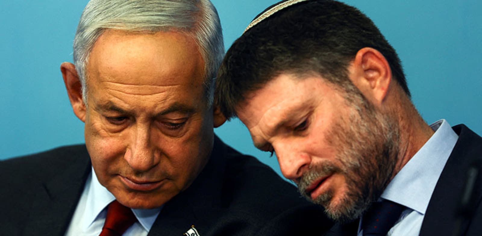 "שר האוצר בצלאל סמוטריץ' וראש הממשלה בנימין נתניהו / צילום: Reuters, Ronen Zvulun"