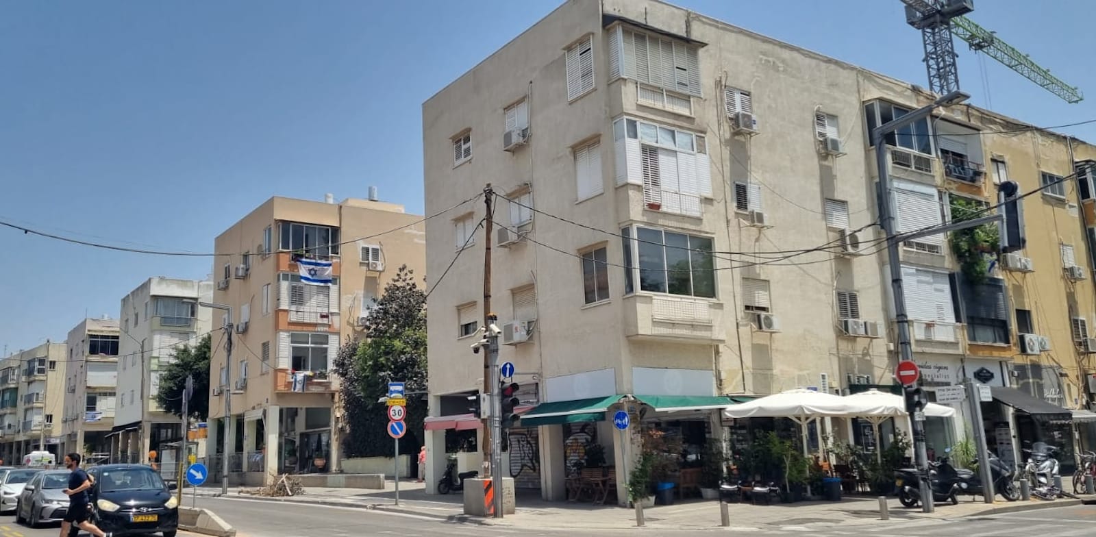 "מיקום הפרויקט המתוכנן באבן גבירול, ת''א / צילום: שירי דובר"