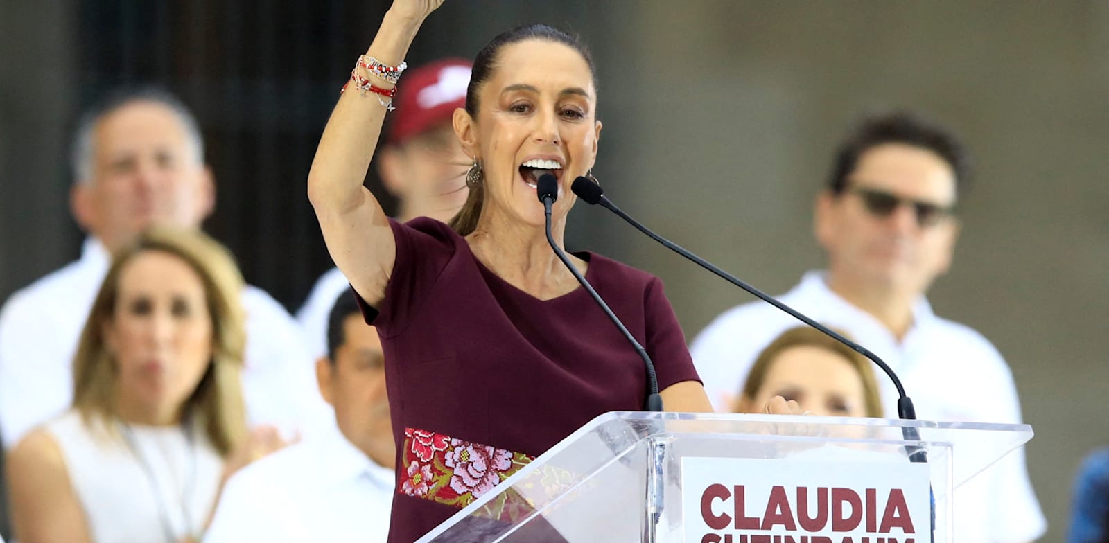 "קלאודיה שיינבאום, המועמדת המובילה לנשיאות מקסיקו / צילום: Reuters, Raquel Cunha"