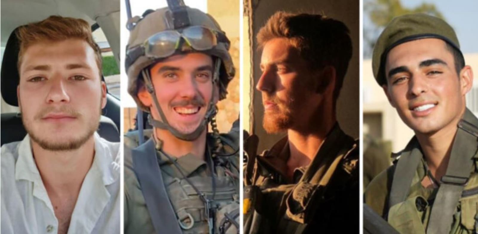 "אלמוג שלום ז''ל, יאיר לוין ז''ל, טל פשבילסקי ז''ל, איתן קרלסברון ז''ל / צילום: דובר צה''ל"