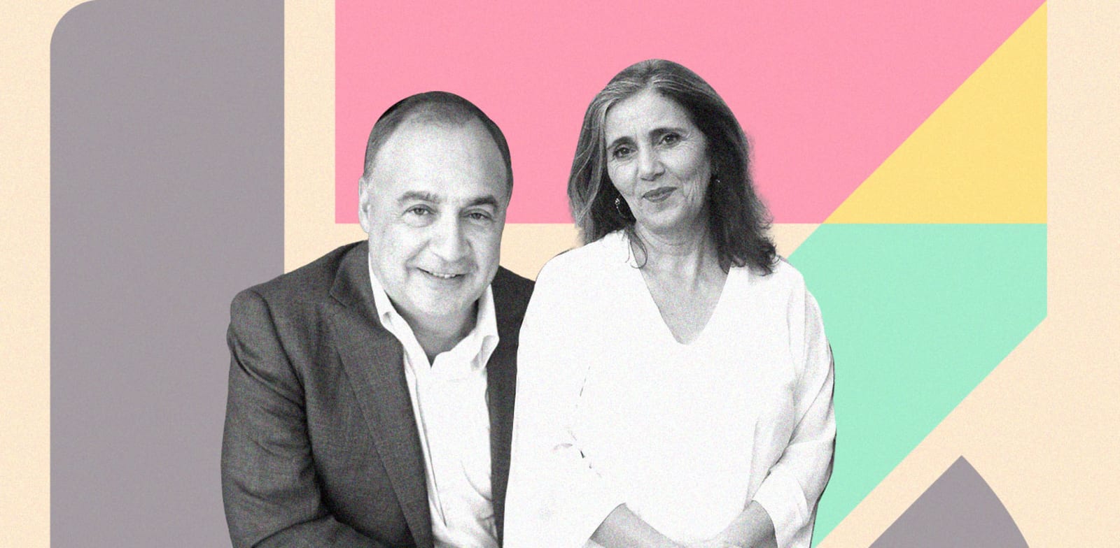 "יוליה שמאלוב-ברקוביץ' ולן בלווטניק, בעל השליטה ברשת 13 / צילום: איל יצהר, טים בישופ"