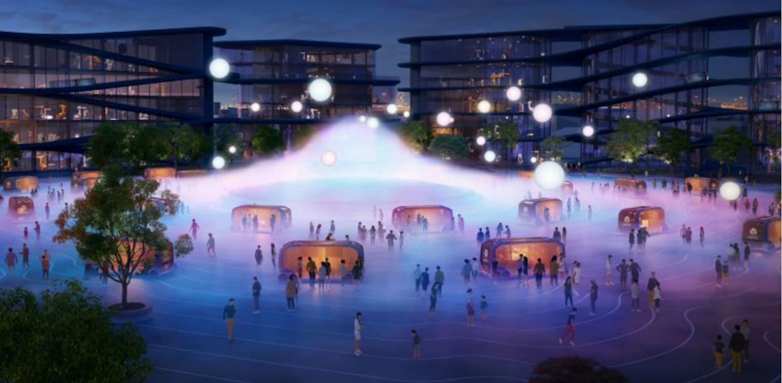 "הדמיית העיר החכמה של Woven by Toyota / צילום: Toyota UK"