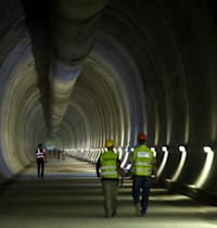 המנהרה הארוכה ביותר בישראל שנכרית במסגרת פרויקט קו הרכבת המהיר לירושלים / צילום: רכבת ישראל