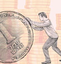 המנצחים והמפסידים מהתחזקות השקל / איור: גיל ג'יבלי