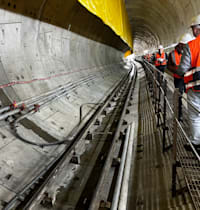 עבודות על הקו הירוק של הרכבת הקלה / צילום: בר לביא