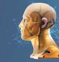 מודל ראש שהדפיסה סטרטסיס / צילום: באדיבות בילינסון וחברת סטרטסיס