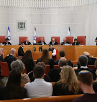 הדיון בבג''ץ על חוק הגיוס, הבוקר (א') / צילום: עמית שאבי, פול ידיעות אחרונות