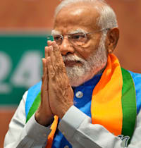 ראש ממשלת הודו, נרנדרה מודי / צילום: Associated Press, Manish Swarup