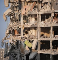 זירת הנפילה בבת ים / צילום: ap, Ohad Zwigenberg