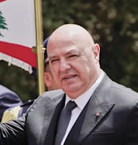 ג'זוף עאון, נשיא לבנון / צילום: ap, Hassan Ammar