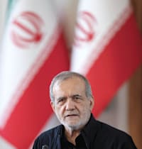נשיא איראן, מסעוד פזשכיאן / צילום: Reuters, IMAGO/Iranian Presidency Office \ apaimages