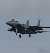 מטוס F-15 איגל אמריקאי / צילום: Reuters, Mark Cosgrove/News Images/Sipa USA