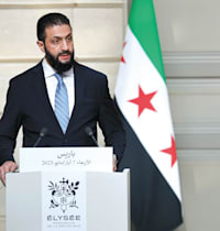 נשיא סוריה אחמד א־שרע / צילום: ap, Stephanie Lecocq