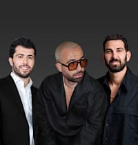 מאור מלול, עומר אדם ונסים גאון / צילום: עידן כהן, שי פרנקו