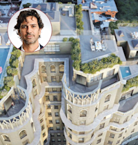 פרויקט המגורים Riverside של איה במנהטן. בעיגול: אמיר שריקי, בעל השליטה באיה / צילום: מצגת החברה