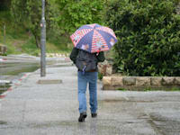 מזג אויר חורפי ברד ירושלים / צילום: איל יצהר