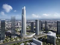 הדמיית מגדל הספירלה של קבוצת עזריאלי בתל אביב / צילום: KPF
