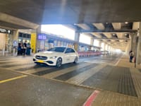 אזור המוניות בנתב''ג / צילום: מיכל רז חיימוביץ