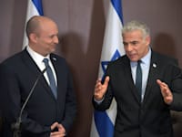 יאיר לפיד ונפתלי בנט / צילום: חיים צח-לע''מ