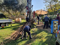 קידוח ניסוי של המטרו בחולון / צילום: אלידור חדד