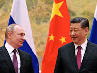 נשיא סין שי (מימין) ונשיא רוסיה פוטין / צילום: Associated Press, Alexei Druzhinin