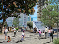 תחנת המטרו המתוכננת בראשון לציון / הדמיה: אדר' טל אייל ושרון שפירא