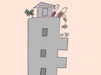 קיזוז דמי השכירות ע''י השכרת דירה אחרת / איור: גיל ג'יבלי